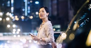 카카오T 대리 이용자가 대리운전기사를 기다리고 있는 모습.ⓒ카카오모빌리티