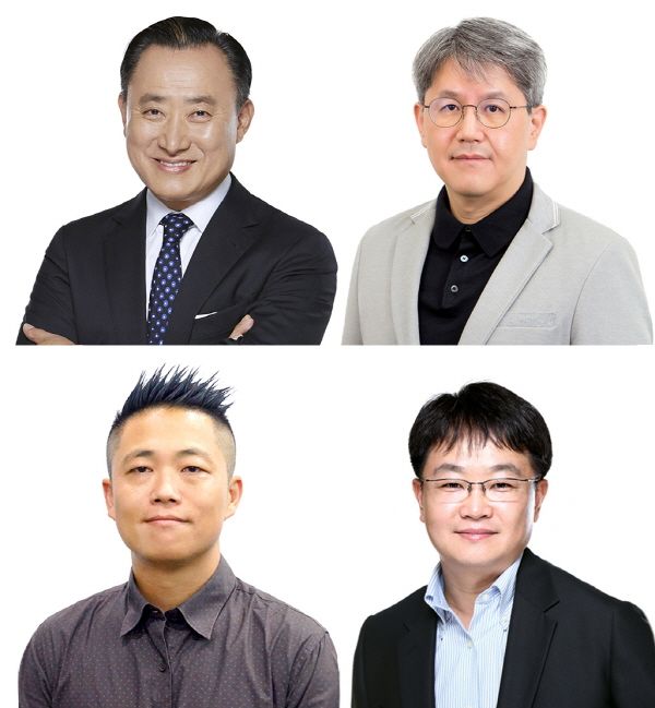 상좌 이해선 대표이사, 상우 서장원 대표이사, 하좌 김동현 DX센터장, 하우 이지훈 글로벌상품전략본부장 ⓒ코웨이