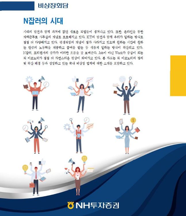  '비상장회담, N잡러의 시대' 비상장기업 분석 리포트. ⓒNH투자증권