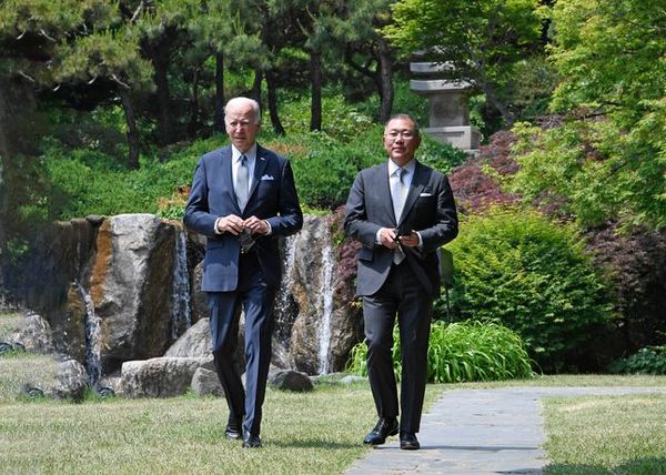 정의선 현대차그룹 회장, 바이든 미 대통령과 환담ⓒ현대자동차