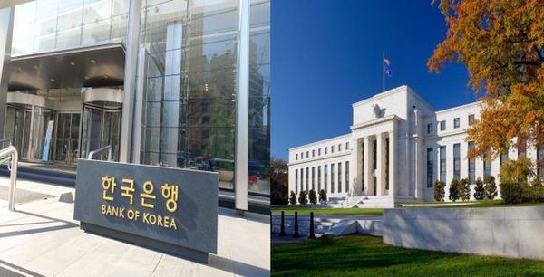 한국은행(사진 왼쪽)과 미 연준(사진 오른쪽) 사옥 전경.ⓒEBN, 연준 페이스북