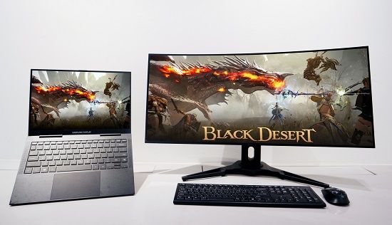 '게임스컴 2022'서 선보일 노트북용 OLED 및 모니터용 QD-OLED. ⓒ삼성디스플레이