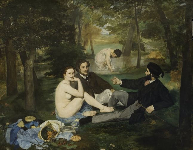 에두아르 마네(Édouard Manet)의 작품 '풀밭 위의 점심식사( Le Déjeuner sur l'herbe)'ⓒ떼레 드 비흐뇽