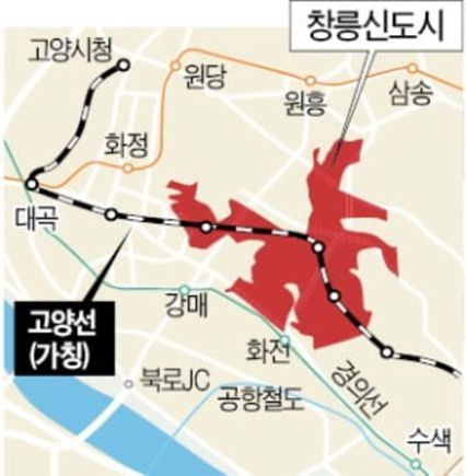 고양창릉지구 토지이용구상안ⓒ국토부