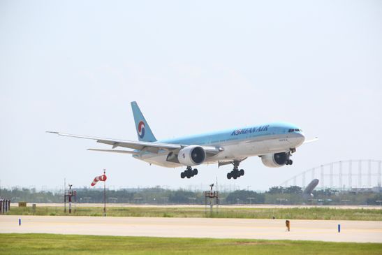 대한항공은 지난 12일 인천발 미국 마이애미 노선에 B777-300ER 을 투입했다.ⓒ대한항공