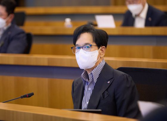 CJ 이재현 회장이 27일 CJ인재원에서 열린 