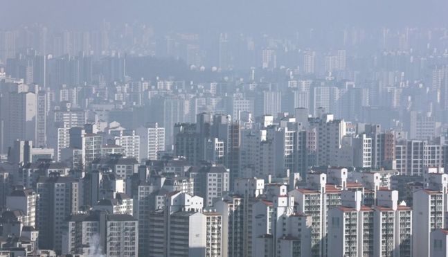 서울 남산에서 바라본 아파트 단지 모습ⓒ연합뉴스