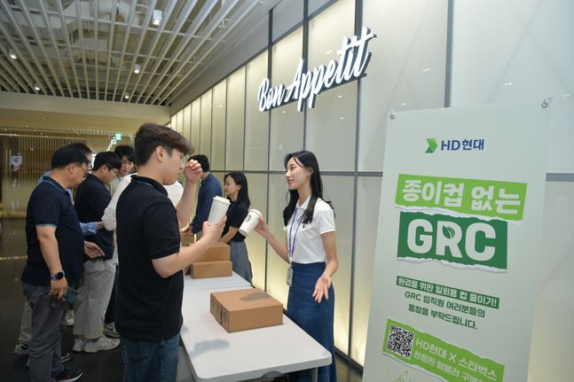 HD현대 판교 글로벌R&D센터에 오픈한 팝업스토어 모습.ⓒHD현대