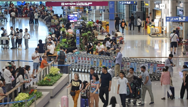 인천국제공항 제1여객터미널 입국장. ⓒ연합뉴스