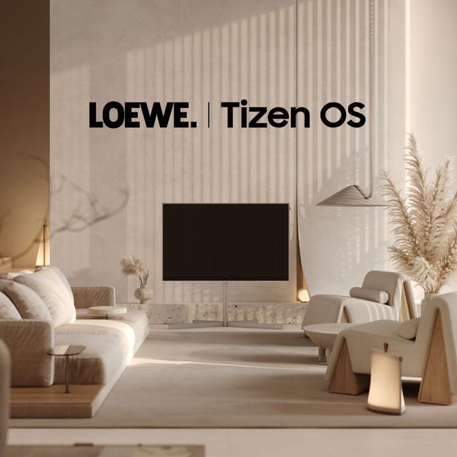 삼성전자 독일 명품 TV 브랜드 로에베(LOEWE) 프리미엄 TV 라인업 스텔라에 OS인 ‘타이젠’ 탑재. ⓒ삼성전자