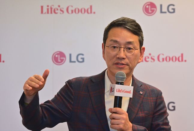 조주완 LG전자 최고경영자(CEO)가 IFA 2024를 방문했다. ⓒLG전자