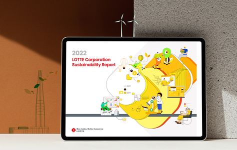 롯데지주가 지난해 발간한 ‘2022 지속가능경영보고서’가 지난 ‘2024 ARC 어워즈(Annual Report Competition Awards)’에서 대한민국 부문 및 디자인 부문 대상을 수상했다. ⓒ롯데