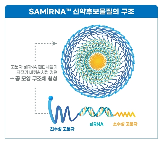 써나젠테라퓨틱스가 특발성폐섬유증(IPF) 치료제로 개발하는 후보물질의 구조[출처:바이오니아]
