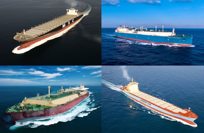 한국 조선업계가 건조한 선박들 모습. 제공=각사