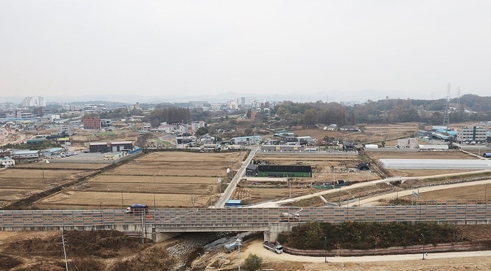 3만1000호가 공급되는 오산세교3지구 예정지 모습. 연합