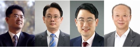 권계현 전 삼성전자 부사장(왼쪽부터),  방경만 KT&G 수석부사장, 이석주 전 AK홀딩스 사장, 허철호 KGC인삼공사 사장. [제공=KT&G]