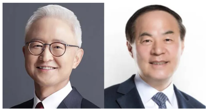 경계현 삼성전자 신임 미래사업기획단장(사진 왼쪽)과 전영현 신임 DS부문장. [제공=삼성전자]