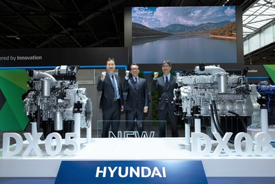 HD현대인프라코어, 파리 ‘인터마트 2024’서 친환경 신형 엔진 선봬