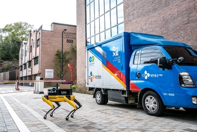 기아, 로봇개 ‘스팟’ 활용 배송 서비스 실증 사업 나선다